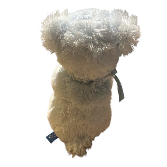 RUSS SHINING STARS Blue Bear Teddy Bear with Blue Bow 8" Sitting Plush - Picture 4 of 8